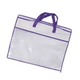 thumbnail image 4 of Organizador de ropa, bolsa de almacenamiento de mantas, contenedor de almacenamiento, organizador de armario transparente, bolsa de edredón para borde violeta, 4 of 8