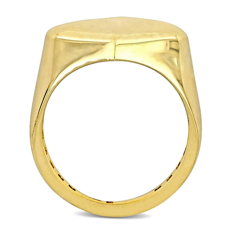 Miabella Women s 14kt Yellow Gold Heart Ring Walmart