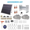 thumbnail image 3 of iMeshbean 1/3HP 1800LBS Automatic Solar Sliding Gate Opener Chain Driven APP, Keypad, 4 Remote Controls, 3 of 17