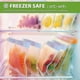 thumbnail image 4 of 2026 20 Pack Reusable Freezer Bags, Reusable Sandwich Bag, Reusable Silicone Food Storage Bag Leak Proof Ziplock Airtight Container for Lunch (8 L+6 M, 4 of 5
