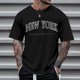 thumbnail image 2 of Camiseta de manga corta con cuello redondo y estampado de arbolitos para hombre, ideal para la playa en verano - Poliéster, informal/viajes/uso diario - Ligera, cómoda y transpirable, 2 of 4