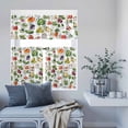thumbnail image 6 of 3 Piece Kitchen Curtains and Valances Set Vegetables Cafe Curtains 36 Inch Length Watercolor Farmhouse Fruits Valance & Tier Curtain for Living Room Bedroom Small Window 54"x18"+27"x36"*2, 6 of 6