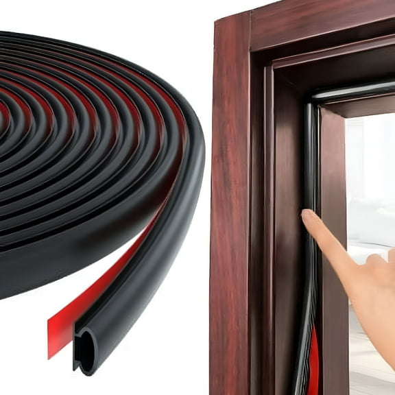 ICERUN 2026 New Door Sealing Strip Weather Stripping Window Seal Strip Self Adhesive Soundproof Strip for Door,Window,Home,Office,Apartment (6M)