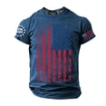 thumbnail image 2 of America 250 Shirts for Men Men's Casual 4Th of July Anniversary Crew Neck Short Sleeve Patriotic Tee Mens 4Th of July Shirt Blue L, 2 of 4