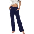 thumbnail image 2 of MoFiz Women Pajama Pants Comfy Lounge Jogger with Pockets 3-Pack, 2 of 9