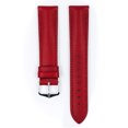 thumbnail image 2 of Hirsch Kent Artisan Leather Watch Strap - Red - L - 20mm - Silver Buckle, 2 of 9