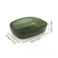 thumbnail image 4 of Unique Bargains 1 Pc Waterproof Soap Holder Double Layer with Cover Green Soap Holder for Bathroom 5.51"x4.13"x1.65", 4 of 6