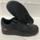 thumbnail image 1 of Ni&ke Air Force 1 Low Supreme Shoes CU9225 001 Triple Black Sz 12.5, 1 of 6