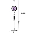 thumbnail image 3 of Stained Glass Pentagram Circle Sacred Geometry Metal Wind Chime Suncatcher, 3 of 9