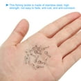 thumbnail image 4 of Unique Bargains 17Lbs Stainless Steel Fishing Snaps Swivels Clips Quick Change White 50 Pack, 4 of 6