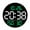Green, variant on Digital Wall Clock Alarm Clock Hanging Adults Temperature/humidity Digital Clock Green