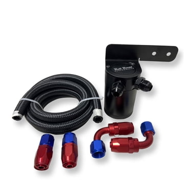 350Z-G35 REVUP Baffled Oil Catch Can Kit - Blacked Out for '03-'06