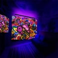 thumbnail image 2 of CUH Glow In The Dark Blacklight Trippy Wall Hanging Blanket Art Decor Bohemian Neon Cool Tapestries Colorful Psychedelic Bedroom Skull Tapestry, 2 of 2