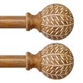 thumbnail image 1 of Barra de cortina QDWIS de imitación de madera natural, grano de 90 a 210 cm, 1 of 9