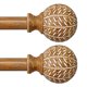 thumbnail image 1 of Barra de cortina QDWIS de imitación de madera natural, grano de 90 a 210 cm, 1 of 9