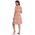 thumbnail image 4 of Asklazy Women's Midi Dress Short Sleeve Casual Floral T Shirt Dresses with Pockets,Mother's Day ,Bohemia Pink,2XL, 4 of 9