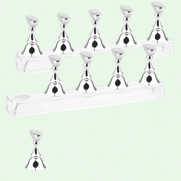 Magnetic Nail Tips Practice Holder Set with Reusable Adhesive Putty