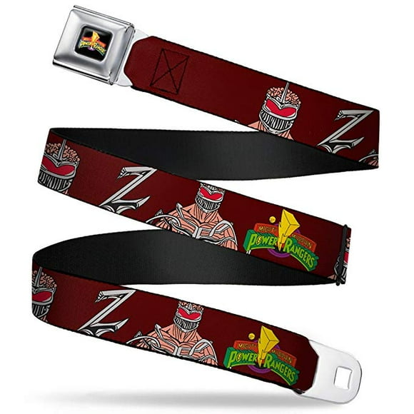 Seatbelt Belt - Power Rangers - V.40 Adj 24-38' Mesh New pra-wpr023