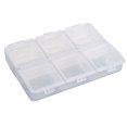 thumbnail image 2 of Flmtop 6 Cells Empty Pill Box Braille Weekly Pill Case for Travel, 2 of 7