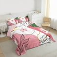 thumbnail image 3 of Homewish Chic Flower Leaves 2pcs Bedding Comforter Set for Teens Boys Girls,Mid Century Twin Comforter Sets,Vintage Aesthetic Breathable Bedding Set,Ultra Soft Home Decor,Reversible, 3 of 8