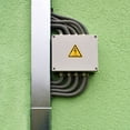 thumbnail image 3 of SEWACC 10 Pcs Adhesive Electric Shock Warning Sign High Visibility Self Adhesive Caution Labels For And Easy To Apply, 3 of 7