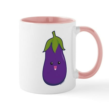 

CafePress - Eggplant Mug - 11 oz Ceramic Mug - Novelty Coffee Tea Cup
