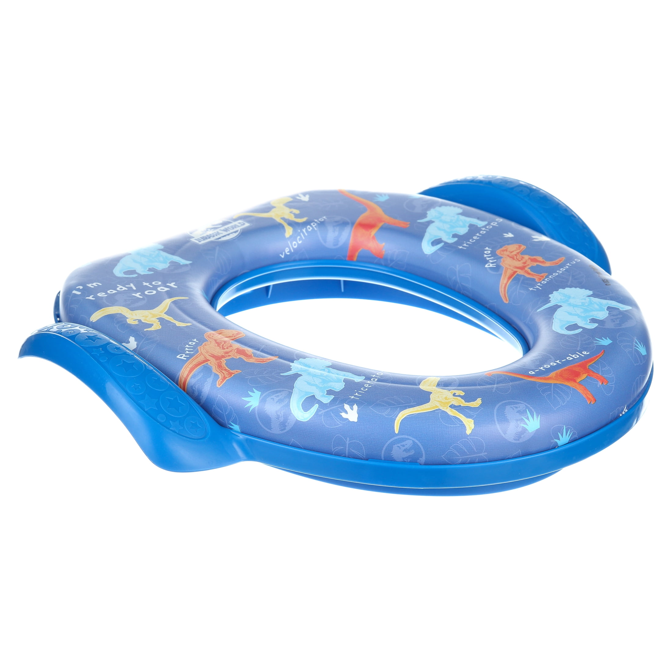 Jurassic World Soft Potty Training Seat for Toddlers with Hanging Hook, Fits Standard Toilets