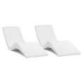thumbnail image 3 of Classic White - in-Pool Chaise Lounger – Designed for Water Depths Up to 9” – Aqua Outdoors – Set of 2 – Compatible with All Pool Types - Poolside & Sun Deck Tanning, 3 of 4