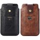 thumbnail image 4 of Leather Belt Case For Cell Phone, Men's Leather Belt Bag For Phone Black, 6.9" Men's Small Holder Belt Clip Phone Case Belt Clip Pouch Fanny Pack Wall, 4 of 4