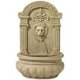 thumbnail image 2 of Royal Lion Face 31" High Large Italian Indoor Outdoor Decor Sand Stone Wall Fountain Statue Outside Garden Patio, 2 of 9