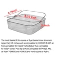 thumbnail image 2 of Cesta para freidora de aire Cesta cuadrada para freidora de aire de 8,19 pulgadas compatible con freidora de aire Instant Vortex, accesorios para freidora de aire compatibles con COSORI, cesta de mall, 2 of 5