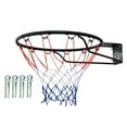 thumbnail image 4 of LOVIVER Basketball Rim 17.7'' Backboard Rims Universal Basketball Rim Goal Wall Mounted Hollow Circle, 4 of 8