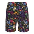 thumbnail image 6 of Kdxio Flowers And Birds Pattern Mens Casual Shorts - Drawstring Summer Beach Sports Shorts for Men, 6 of 9