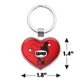 thumbnail image 6 of Harley Quinn Cute Chibi Character Keychain Heart Love Metal Key Chain Ring, 6 of 8