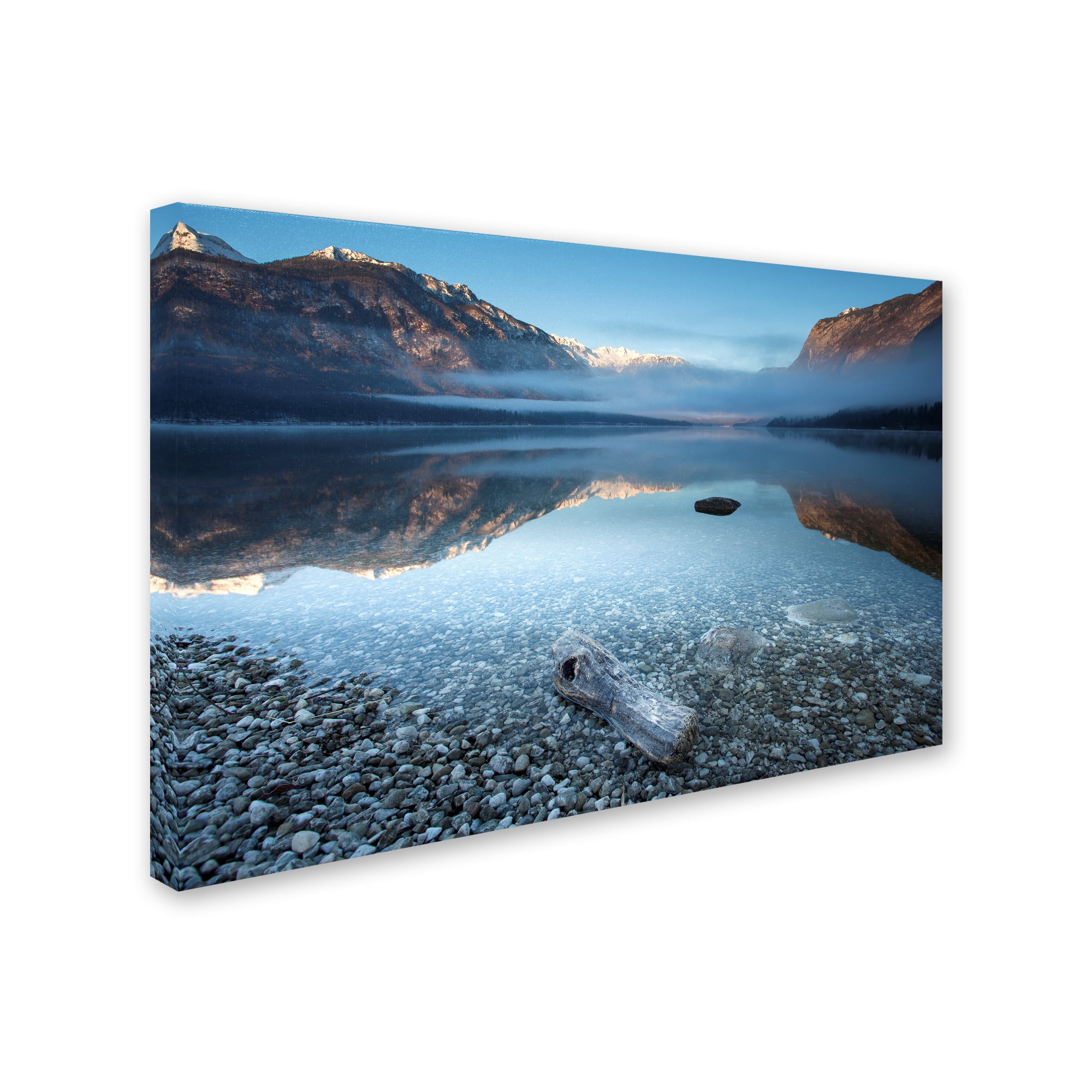 Trademark Fine Art Landscape Canvas Art ' Bohinjs Tranquility ' by Bor