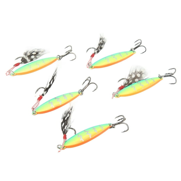 Artificial Lures,5Pcs Artificial Fishing Lure Treble Hook Bait Fishing Lures  Innovative Solution 