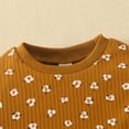 thumbnail image 5 of Sngxgn Solid Short Sleeve Baby Girl Bodysuits Cotton Cartoon Baby Clothes Soft Outfits(Brown,80), 5 of 7