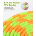 thumbnail image 2 of 2 cuerdas para saltar, cuerda para saltar con cuentas suaves de 10 pies con mango antideslizante ajustable, ajustable sin nudos, entrenamiento físico antienrollamiento, para niños adultos ER, 2 of 5