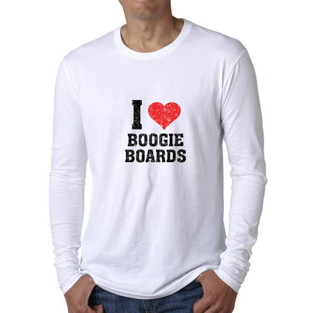 I Love Boogie Boards - Beach Love Men's Long Sleeve