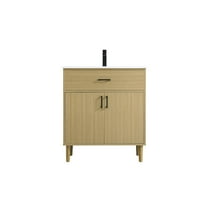 Elegant Kitchen and Bath Chandler 30 Inch Single Bathroom Vanity In Honey Brown