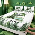 thumbnail image 4 of meiyoeat Retro Camper Kids Bed Sheets For Boys,Happy Camping Letter P Theme Full Size Sheets,4pcs,1 Flat Sheet,1 Fitted Sheet and 2 Pillowcases, 4 of 6