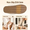 thumbnail image 5 of Smile Popcorn Women's Fuzzy Slippers Memory Foam House Slippers for Women Warm Winter House Shoes, Chestnut, 5 of 7