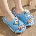 thumbnail image 4 of FINALGANG Child Girls Boys Kids Home Slides Indoor Floor Cute Cartoon Soft Comfortable Non- Linen Slipper Shoes Toddler Footwear 9-9.5 Years, 4 of 5