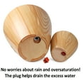thumbnail image 3 of 2-Pack 10 in. Light Wood Plastic Self-watering Planter Pot, 3 of 12