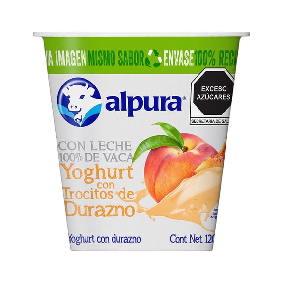 Yoghurt Alpura con durazno 120 g