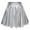 Silver, variant on EINCcm Women's Shiny Metallic Wet Look Stretch Flare Mini Skater Skirt Sparkly Shiny Flared Pleated A-Line Mini Skort