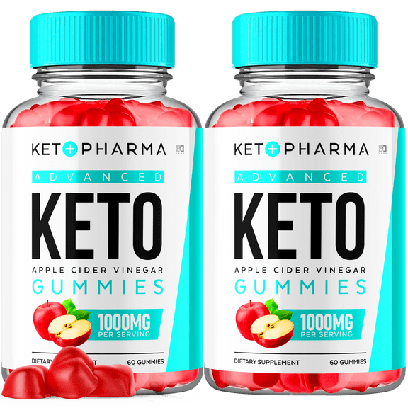 Keto Pharma Advanced Keto Apple Cider Vinegar Gummies 1000MG 2 Pack