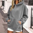 thumbnail image 7 of FchengtaiS Oversized Hoodies Sweatshirts for Womens Casual Loose Fleece Hooded Pullover Tops with Pockets and Side Split, 7 of 7