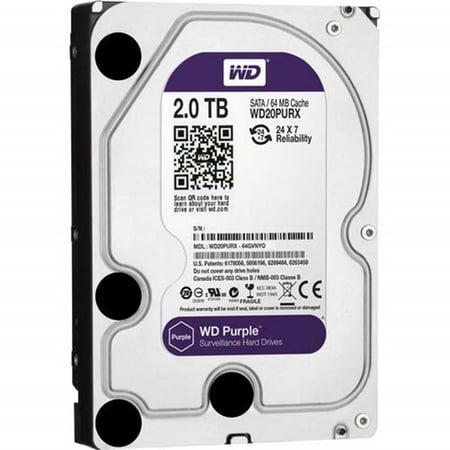 WD TDSourcing Purple Surveillance Hard Drive WD20PURX - Hard drive - 2 TB - internal - 3.5