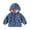 Dark Blue, variant on Toddler Boy's Cute Jackets Hooded Zip Up Solid Color Fleece For Winter With Soft Windproof Coat Kids Outerwear Size 3-4T